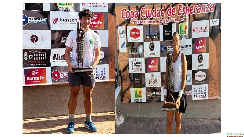 Ignacio Novo y Carola Soria ganaron las Copas “Ciudad Esperanza” en el LTCE