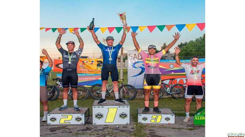 No hay viento que lo pare a Jorgito Mathieu Gran Premio Aniversario 6ta edición Aldea Brasilera rural bike1° Puesto Elite Pro