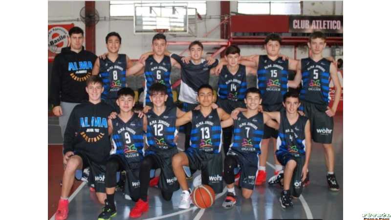 Básquet: las formativas de Alma Juniors visitaron a Rivadavia Aqui mas informe