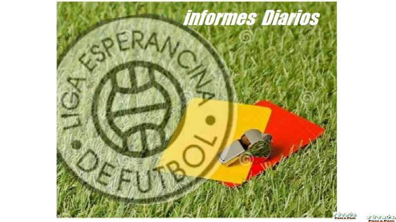 VER AQUI INFORMES-RESULTADOS FÚTBOL LIGA ESPERANCINA 2026 2 MAYO Formativas, 1era y 3era-Senior