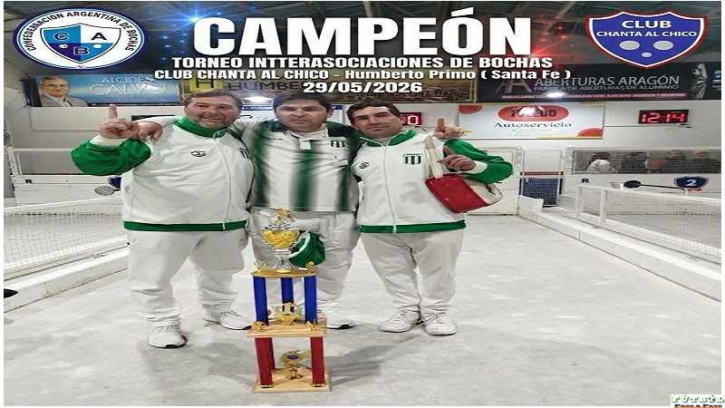 El equipo de Progresista: Schumacher Ariel, Burkardt Roberto, Galvan Diego se alzaron con el trofeo y los puntos para el campeonato interligas.