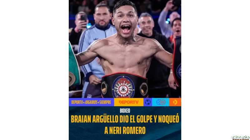 ¡Sorpresa total en el boxeo argentino! Braian Argüello, el púgil de Gran Bourg, dio el batacazo 