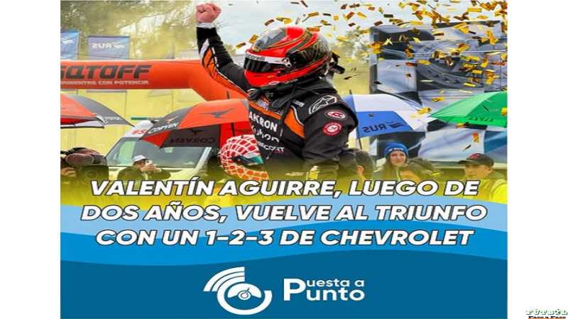Así quedó la Final del #TCenRafaela 🥇 Valentín Aguirre 🥈 Agustín Canapino 🥉 Marcos Landa 3 chevrolet
