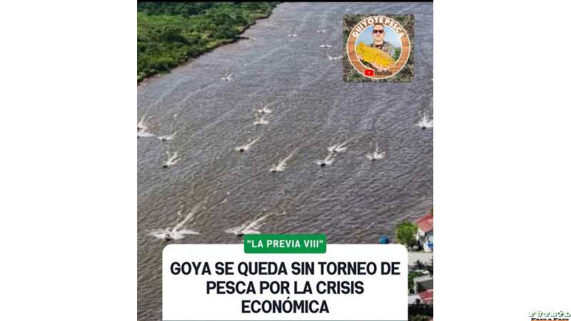  El Club Náutico de Goya confirmó que este año no se realizará el torneo de pesca deportiva “La Previa VIII” debido al complejo contexto económico
