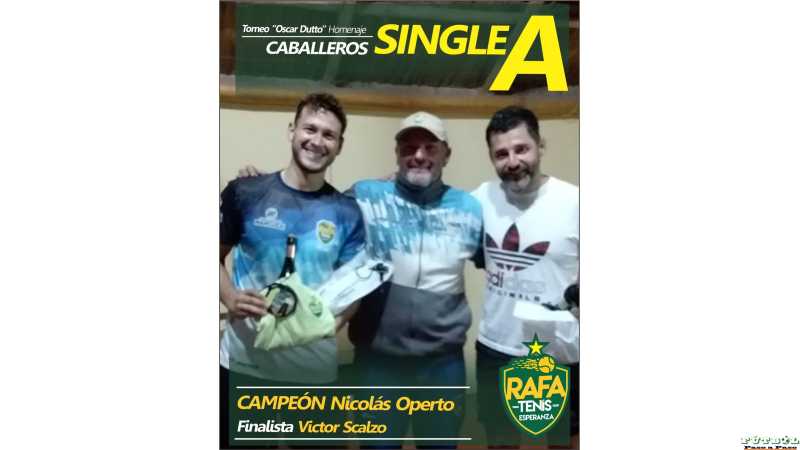 Operto y Vietto ganaron Torneo del Rafa Tenis