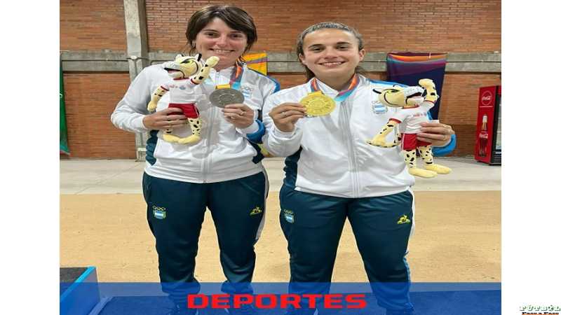 Romina Bolatti y Milagros Pereyra de la localidad de Sarmiento disputaron los Juegos Suramericanos
