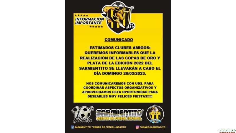 Comunicado de la comisión del Sarmientito de Humboldt