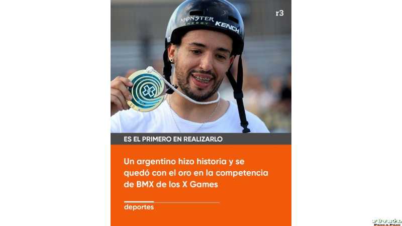 El cordobés José Torres X GAMES:es el primer Argentino en lograr medalla de oro en estilo libre 