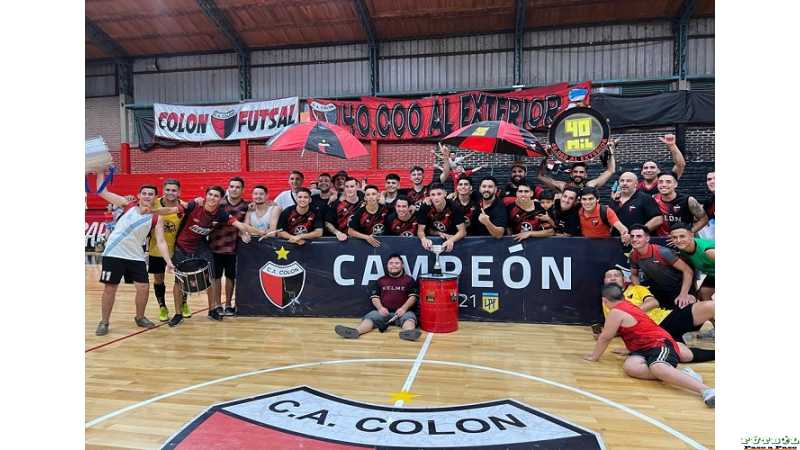 Colón de Santa Fe logró el Campeonato de Futsal de 1° Div en Sta Fe