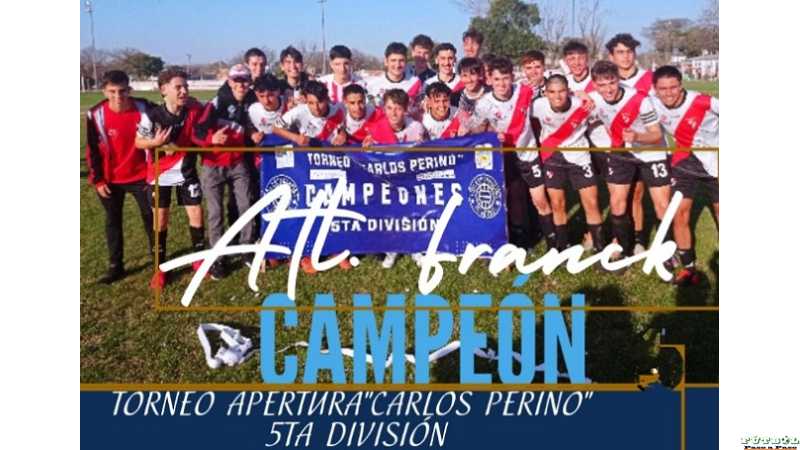 5ta División : Atlético Franck es el campeón