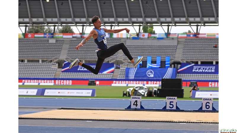 Un Salto a la Gloria, El rosarino Brain Impellizzeri hizo una marca de 6, 67 en el Mundial de Para Atletismo de París