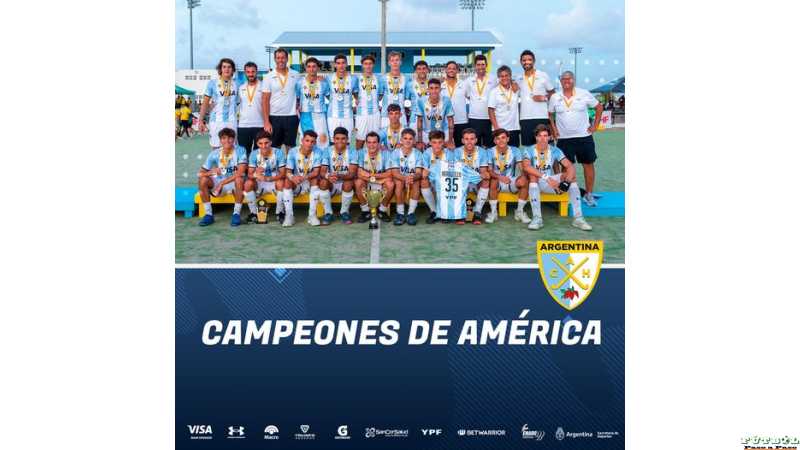 Los Leoncitos Campeones Panamericanos de Hockey sobre piso sintetico