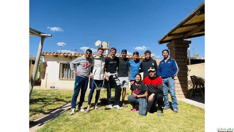 Grupo Cachi 2022 previo juegos Odesur Hnos Zabala en plena preparación