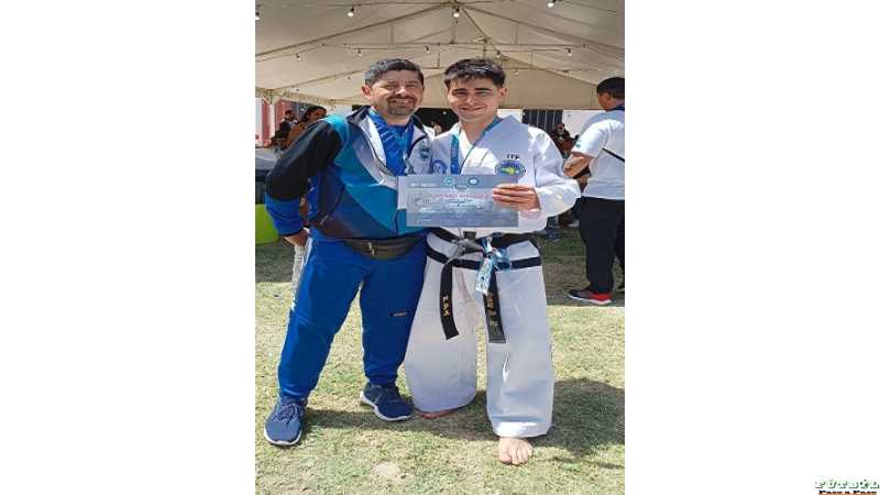 Diego Acosta, de Almagro, logró dos Subcampeonatos en la Copa Mundial de Taekwondo