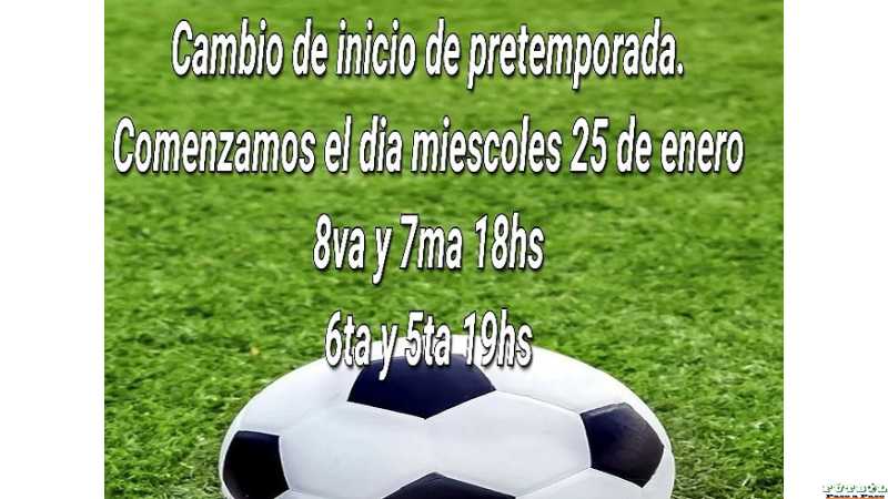 Sportivo del Norte en formativas comienza el miercoles 25 de Enero