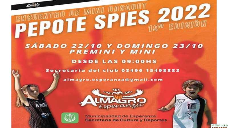 Fin de semana se disputa encuentro " PEPOTE SPIES que organiza Club Almagro de Esperanza