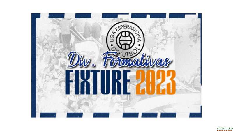 Aqui fixture Divisiones formativas Torneo 2023