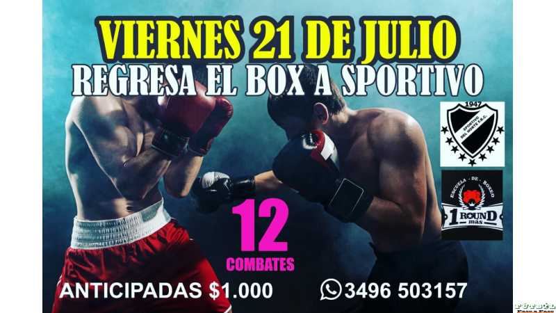 Regresa el Box a Esperanza  El viernes 21 de julio en Sportivo del Norte aqui las peleas.