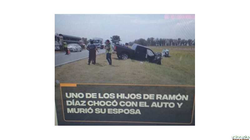 Michael Díaz, uno de los hijos de Ramón Díaz, sufrió un grave accidente, murió su esposa