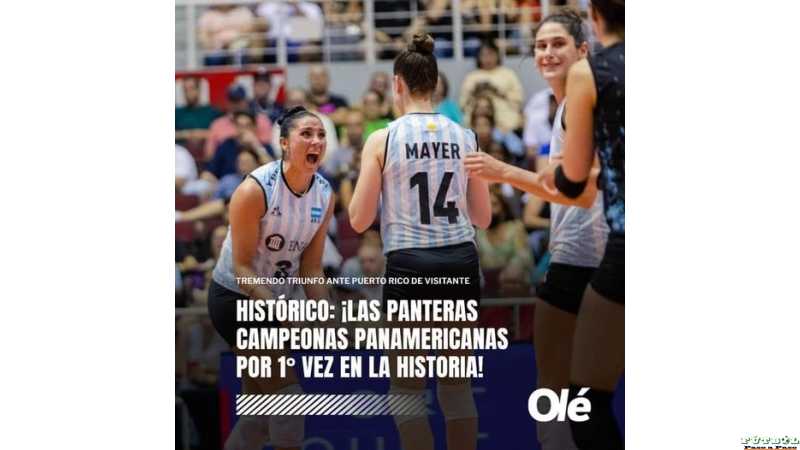 Historico Titulo de las Panteras Campeonas en Vóley Femenino