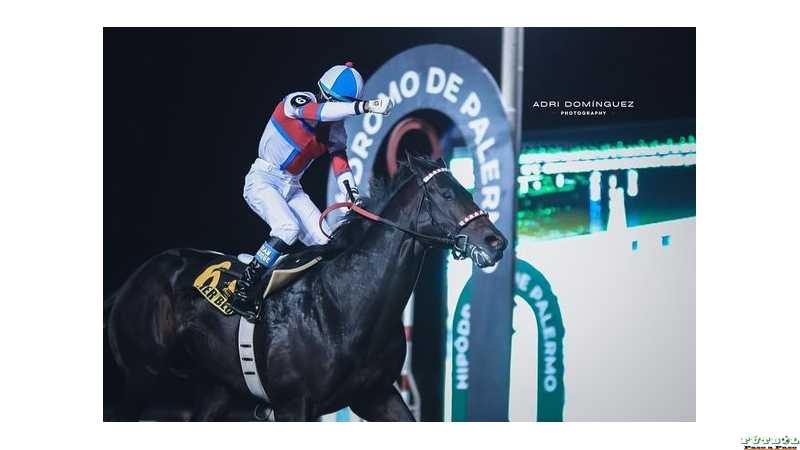 El Esperancino Brian Enrique llevando al disco tercer G1  al hilo en Palermo