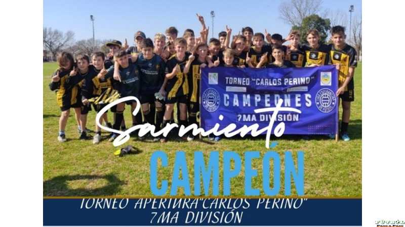 Sarmiento de Humboldt le ganó 1 a 0 a San Lorenzo de Esperanza y se consagró campeón de la categoría.7ma