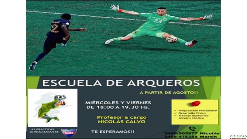 El Defe tendrá escuela de Arqueros para fútbol con profesionales