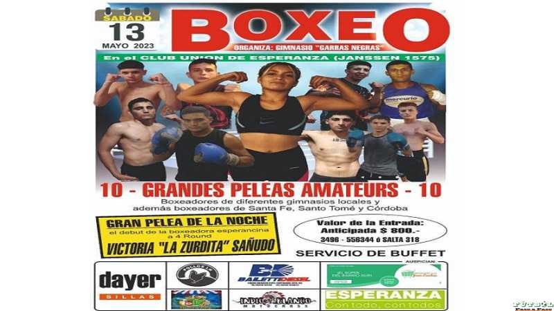 Sabado 13 de Mayo Garras Negras organiza en Club Unión noche de Boxeo