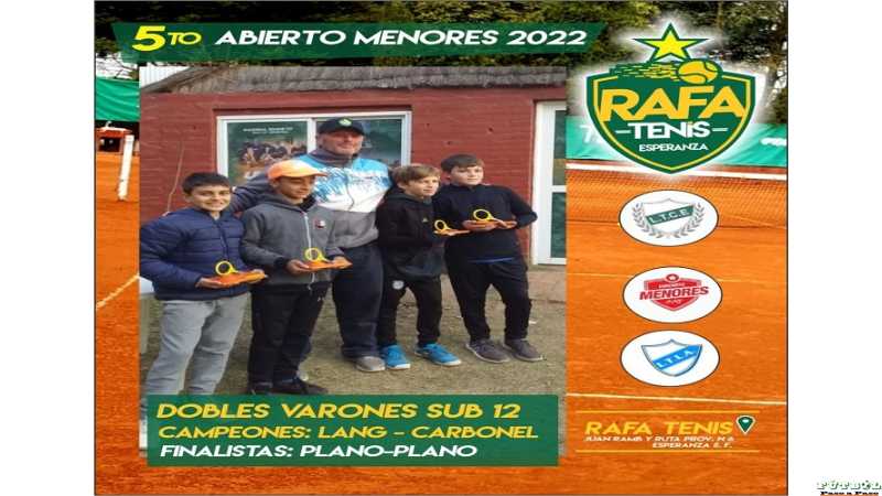 Abierto de Tenis del Litoral se disputará en el Rafa Tenis