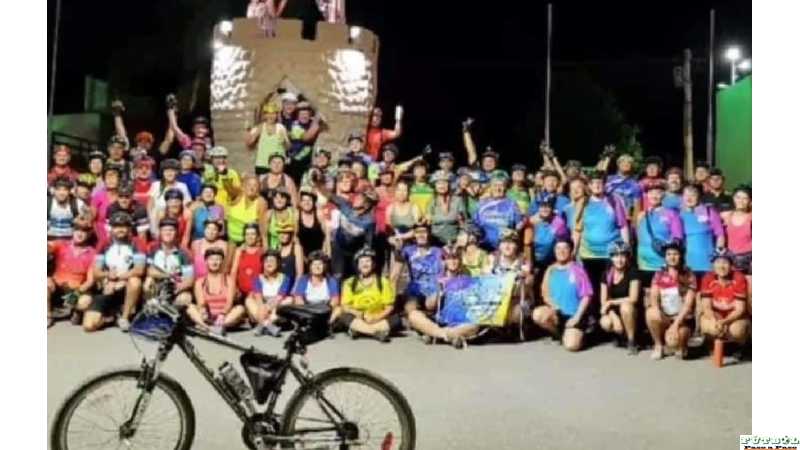 En San Jeronimo Norte más de 100 participantes en el exitoso cicloturismo nocturno (ver fotos y video)