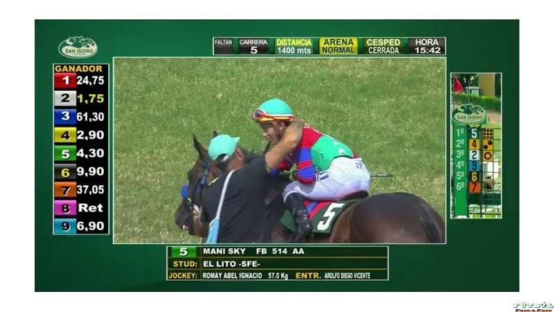 Mani Sky de Diego Arolfo el Esperancino, triunfo en San Isidro categoricamente (ver 12 fotos y 2 video)