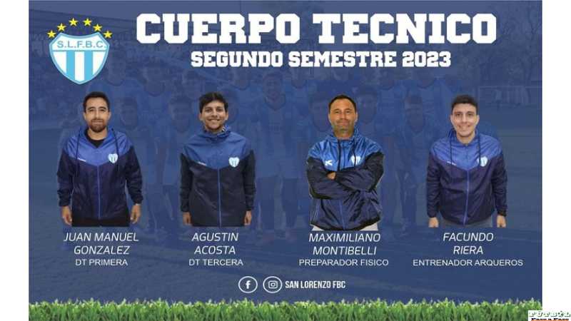 Club San Lorenzo de Esperanza informa que Juan Manuel González asumirá como nuevo técnico del plantel de Primera División