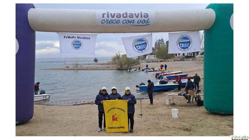 Segundas por club Federico Meiners en la primera jornada pesca en Mendoza