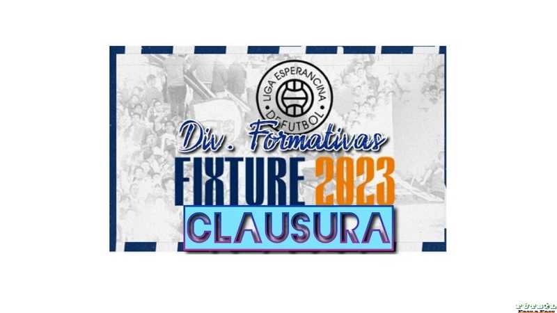 Torneo clausura : Fixture de divisiones formativas